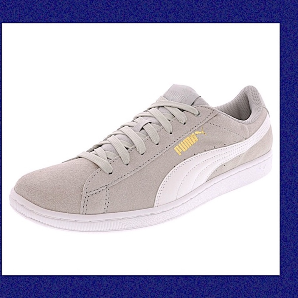 Puma Vikky grey and white sneakers sz 7.5
